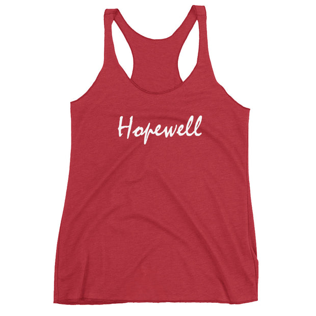 Women's Racerback Tank - Hopewell - White - 506 Apparel
