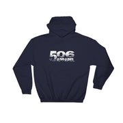 Hooded Sweatshirt - Backside - White - 506 Apparel