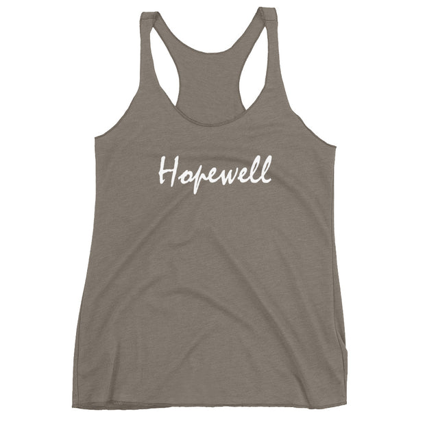 Women's Racerback Tank - Hopewell - White - 506 Apparel
