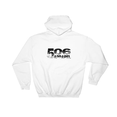 Hooded Sweatshirt - Backside - Black - 506 Apparel