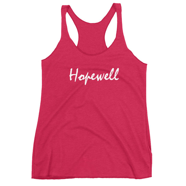 Women's Racerback Tank - Hopewell - White - 506 Apparel