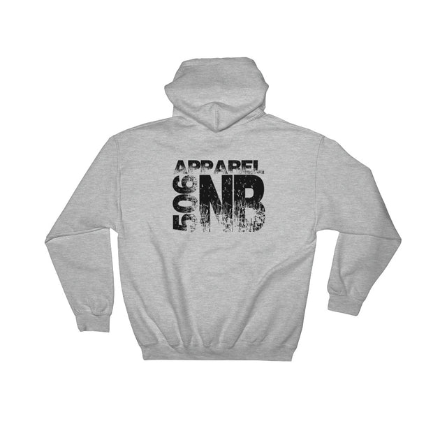 Hooded Sweatshirt - NB - Backside - Black - 506 Apparel