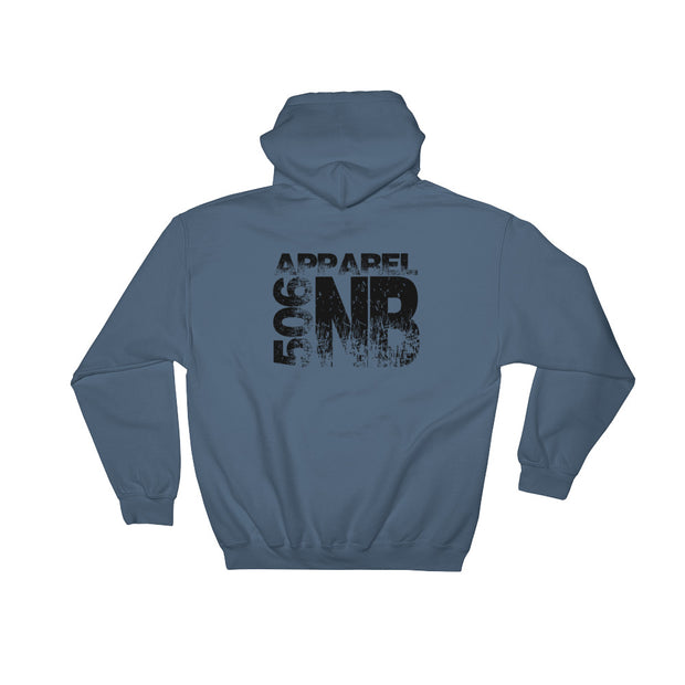 Hooded Sweatshirt - NB - Backside - Black - 506 Apparel