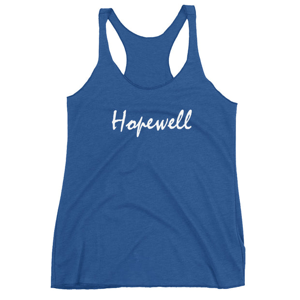 Women's Racerback Tank - Hopewell - White - 506 Apparel