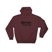 Hooded Sweatshirt - Backside - Black - 506 Apparel