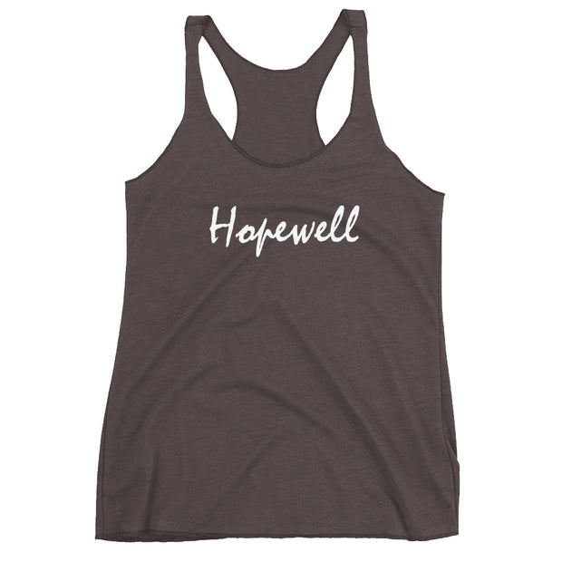 Women's Racerback Tank - Hopewell - White - 506 Apparel