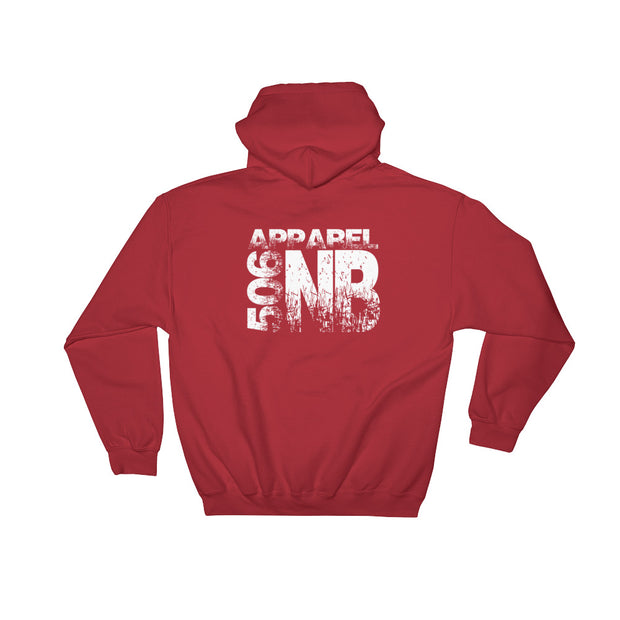 Hooded Sweatshirt - NB - Backside - White - 506 Apparel