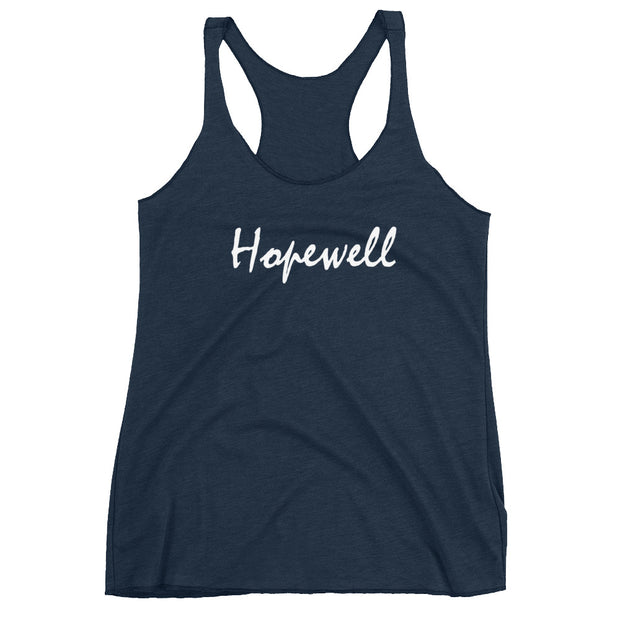 Women's Racerback Tank - Hopewell - White - 506 Apparel